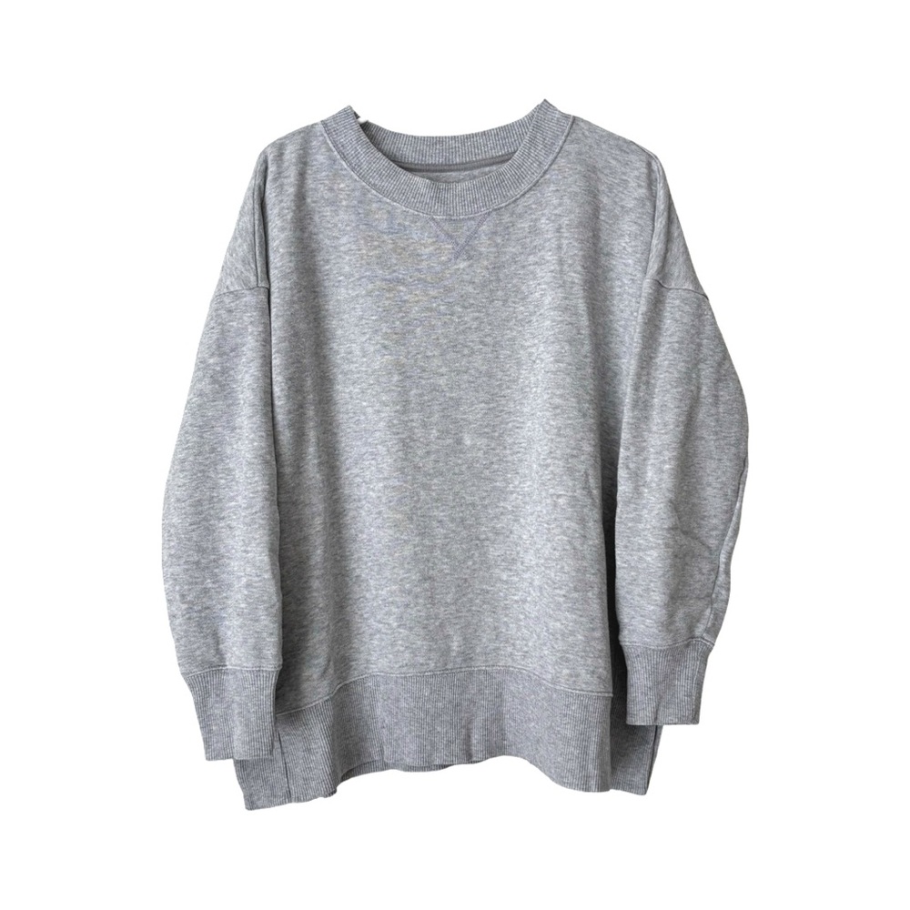 aerie oversized desert sweatshirt / Crewneck sweater in medium heather grey